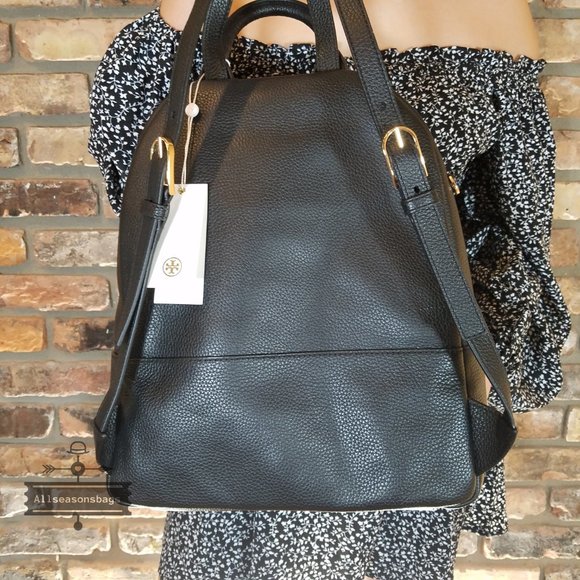 Tory Burch Thea Large Black Backpack - Picture 8 of 9